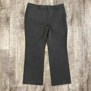 Talbots Size 14 Barely Boot Pants Charcoal Gray Trousers Workwear Stretch Career